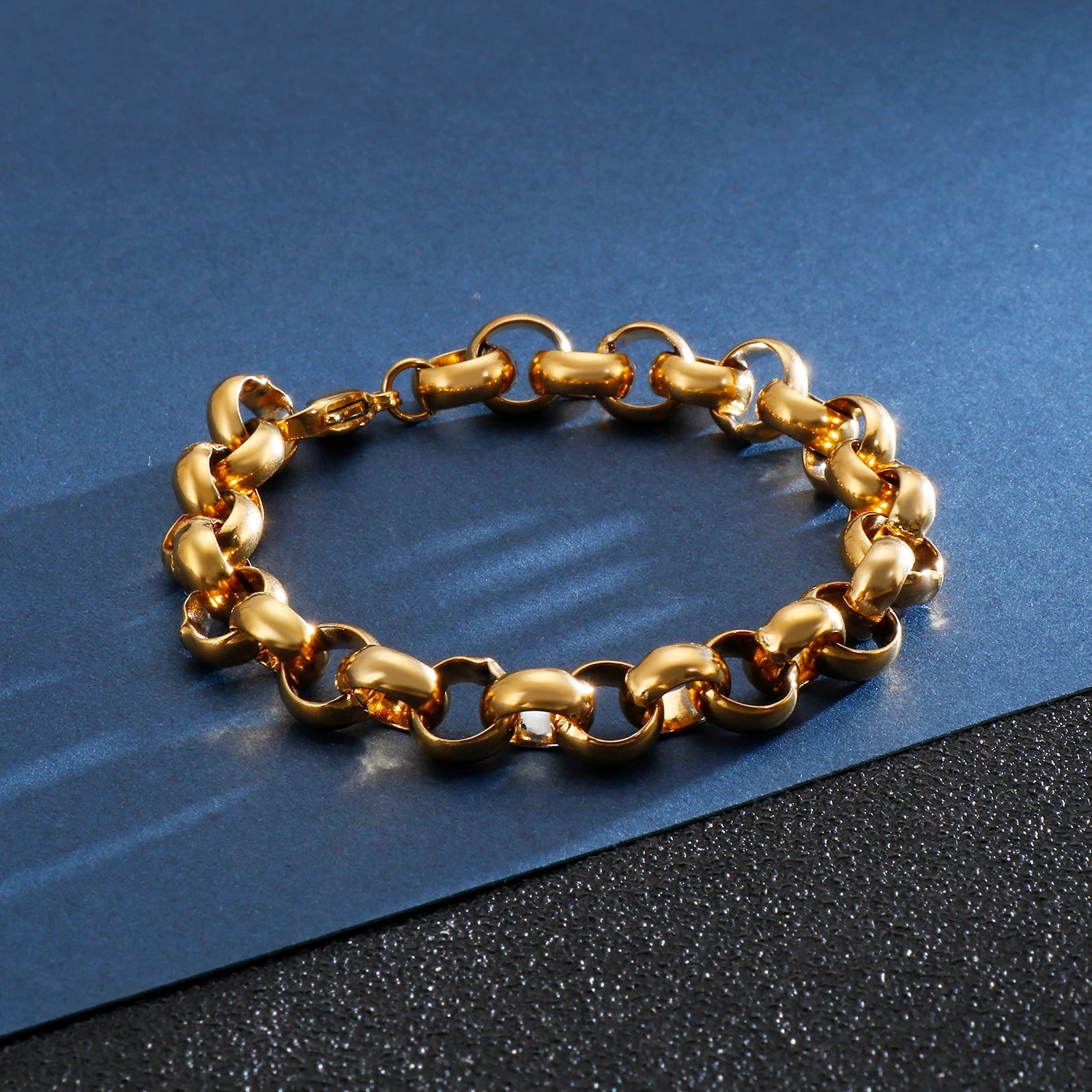 "O" Chain  Luxury Stainless Steel Bracelet Men's High Quality Simple Chunky Link Wholesale Dropshipping Gift