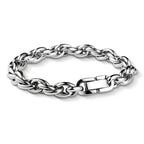 Classic Stainless Steel Cuban Chain Bracelet Fashion Men's Street Hip Hop Punk Titanium Steel Bracelet Fashion Men's Jewelry Gif