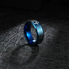 English Titanium Steel Christian Cross Bible Ring for Men and Women Personalized Ring Customize Ring Engraved Ring