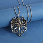 Retro Neptune Poseidon Trident Necklace Ukraine National Emblem Pendant Men\\\\\\'s Fashion Cool Trendy Jewelry Accessories
