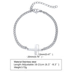 Cross Religious Bracelet — Stainless Steel