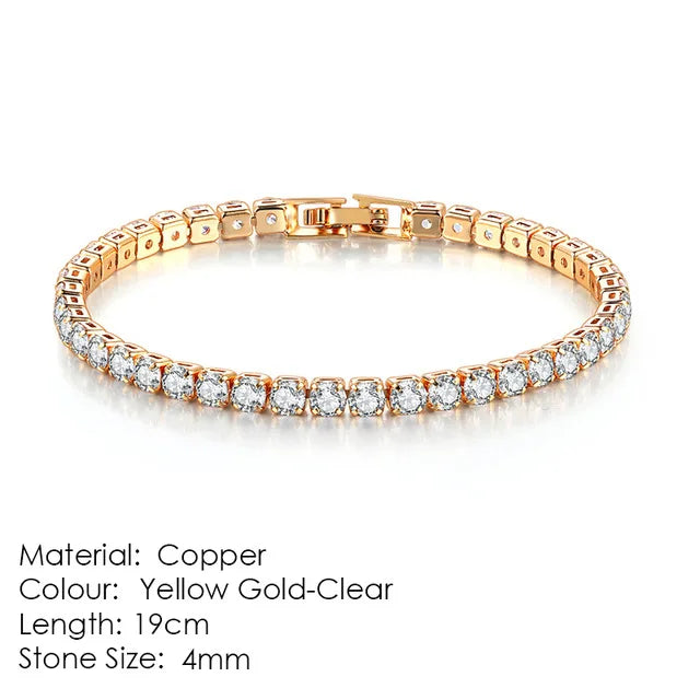 Tennis Bracelet Stainless Steel 4MM Iced Out