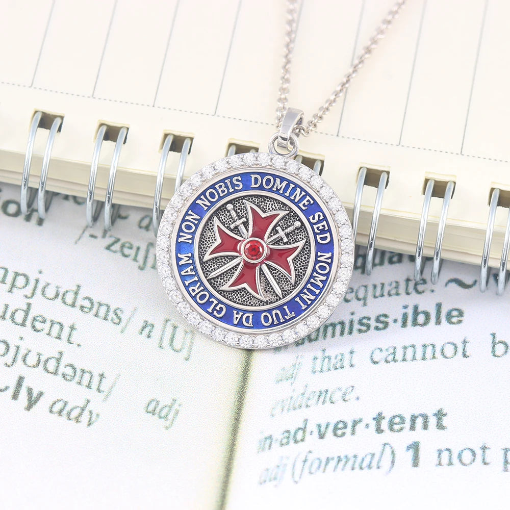 Knights Templar Cross Pendant — 925 Silver