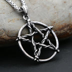 Pentagram Stainless Steel Pendant Necklace