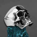 Gothic Skull Steel Ring 316L Finger Punk