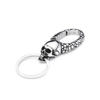 Lion Head Keychain — Stainless Steel