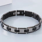 Never Scratched Tungsten Steel Men's Bracelets High Polished 10MM Width Link Chain Bracelet for Men Man Male Jewelry