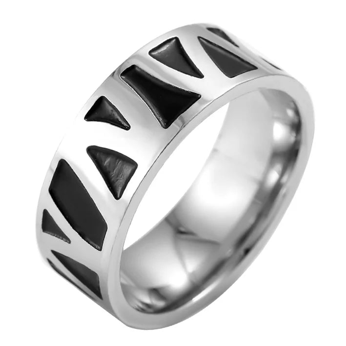 10mm Wide Band Ring — Stainless Steel