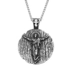 Jesus Cross Stainless Steel Pendant Necklace
