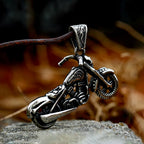Gothic Skull Steel Pendant Punk Soul Chariot Biker
