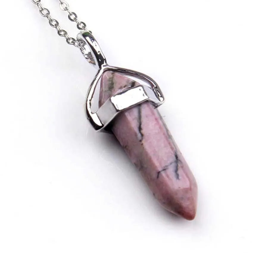 Amethyst Crystal Pendant Necklace