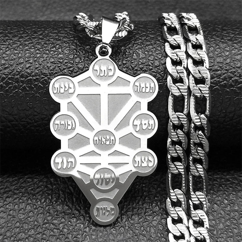 Kabbalah Tree of Life Pendant — Stainless