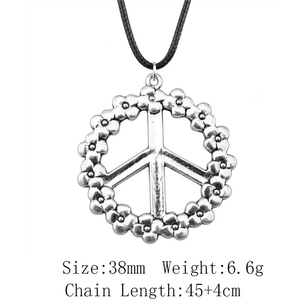 New Fashion Peace Symbol Pendants Necklace Jewelry Gift Peace Sign Peace Dove Necklace For Women