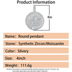 Volcano Talisman Horse Eye Pendant Necklace — Silver-Tone