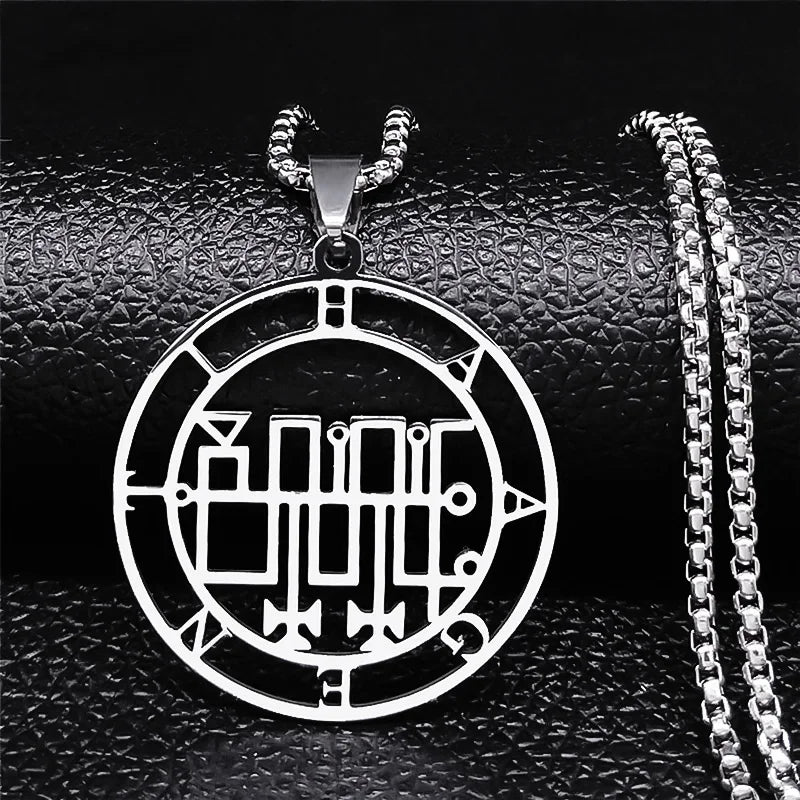 Astaroth Sigil Pendant Necklace — Stainless Steel
