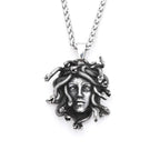 Classic Medusa Snake Pendant — Stainless Steel