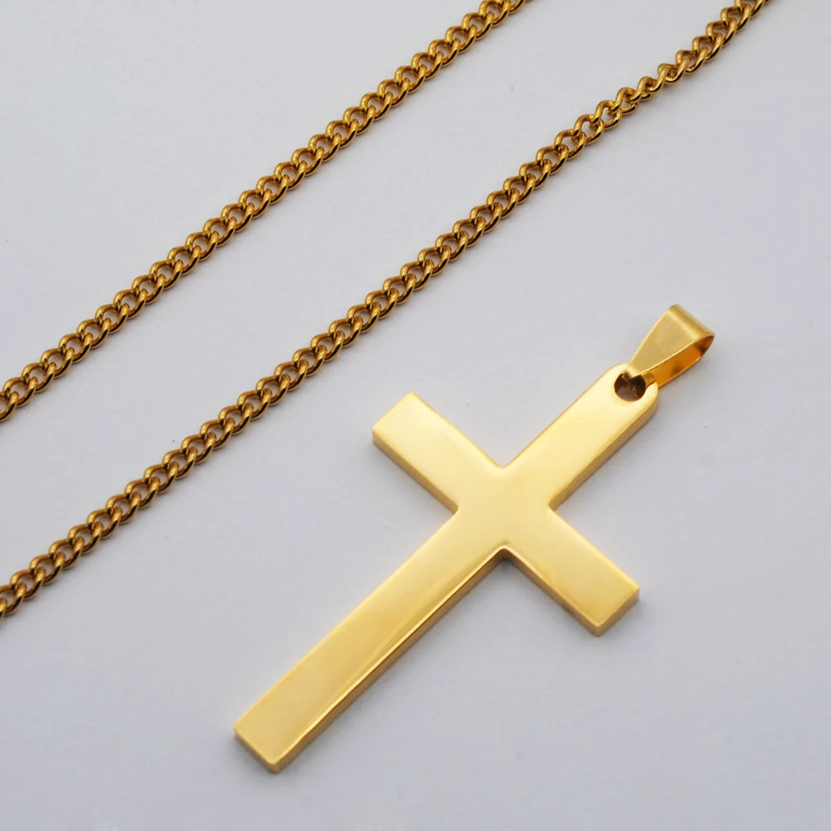 Cross Steel Pendant 316L Blank Engraved Seal