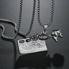 Punk Bull Buffalo Skull Pendant Necklace For Cool Men Women Stainless Steel Long Chain Necklace Party Gift Hip Hop Jewelry