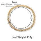 UWIN Reversed Cross Chain Necklace for Women Men 11mm Cubic Zirconia Necklaces with Box Spring Clasp Fashion Jewelry