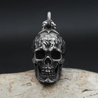 Gothic Skull Steel Pendant Vintage Dark Punk