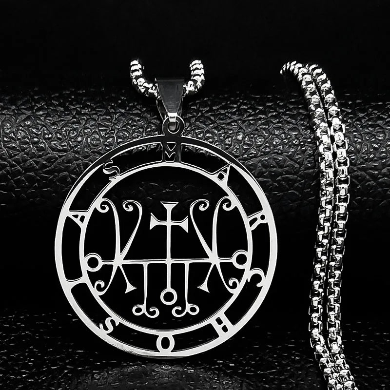Sigil de Lucifer Baphomet Necklace — SS