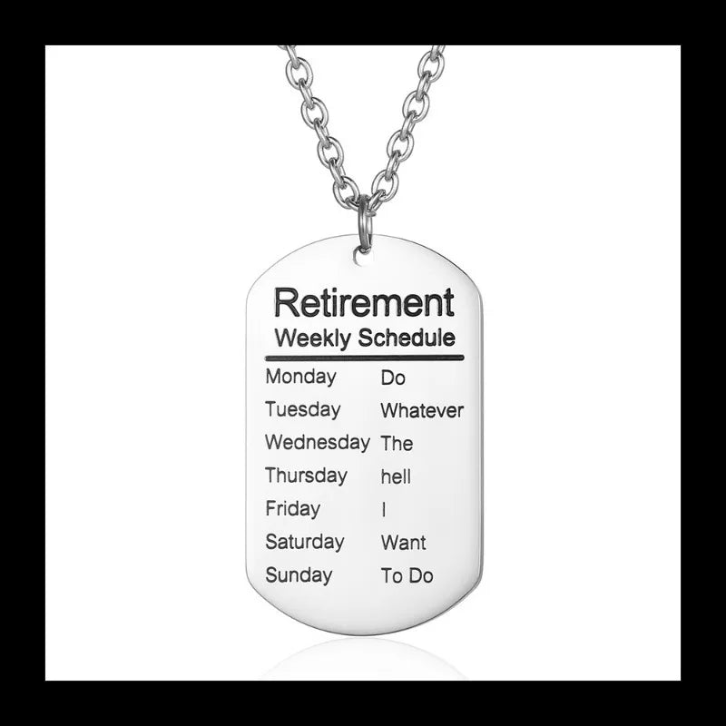 Military Brand Letter Pendant — Stainless