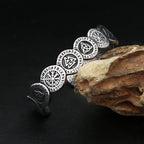 Valknut Compass Bracelet — Stainless Steel