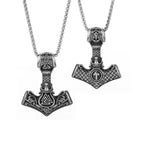 Nordic Ship Rudder Anchor Pendant — Stainless Steel