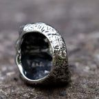 Retro Fist Skull Power Ring — Stainless Steel