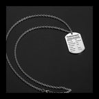 Military Brand Letter Pendant — Stainless