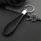 Gothic Silver Boomerang Keychain — Stainless Steel