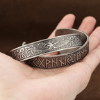 Viking Rune Bracelet Black — Stainless Steel
