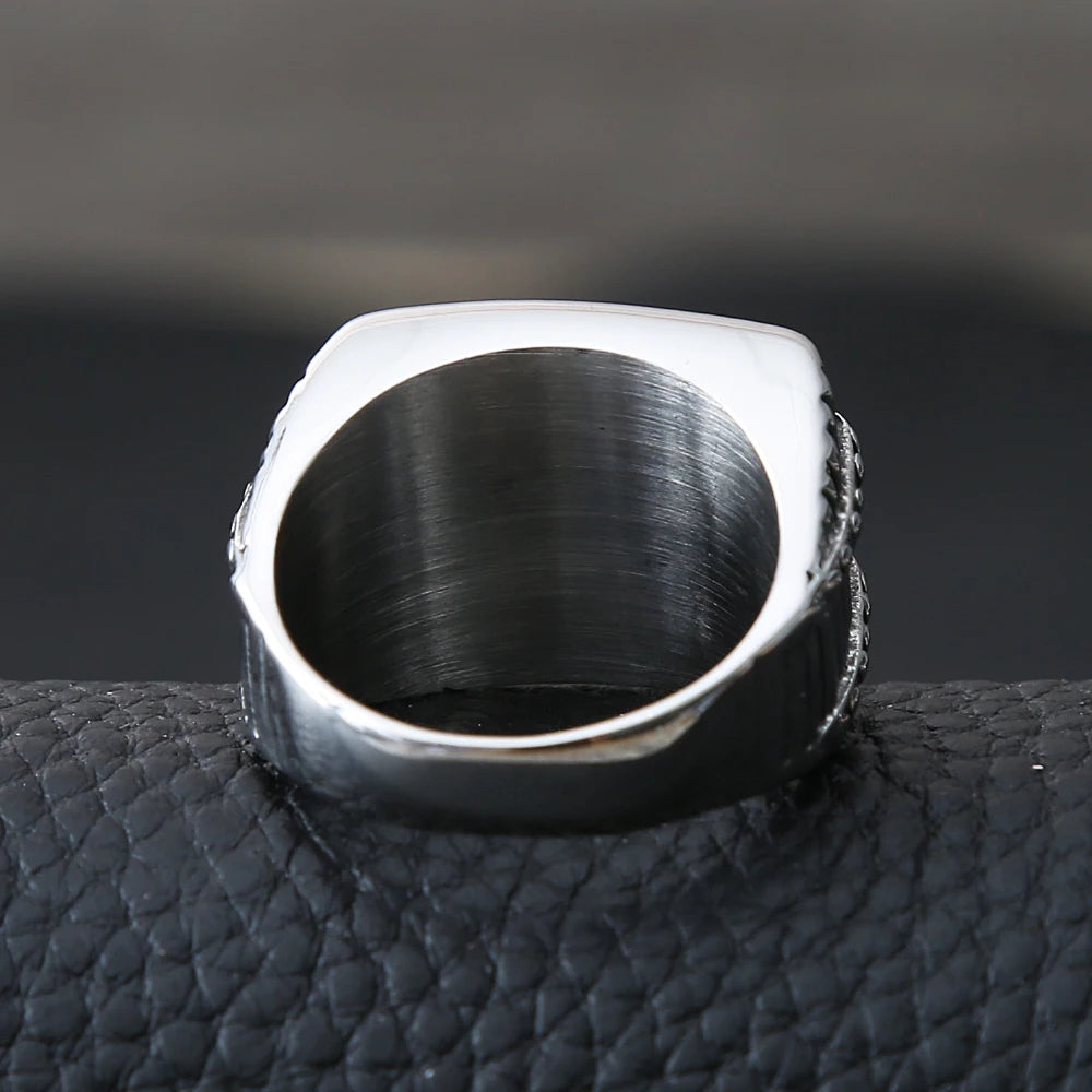 Viking Pirate Sailboat Ring — Stainless Steel