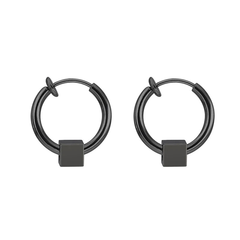 Rivet Clip Earring — Gold Stainless Steel