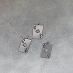Ace of Hearts Playing Card Pendant Necklace — Stainless Steel