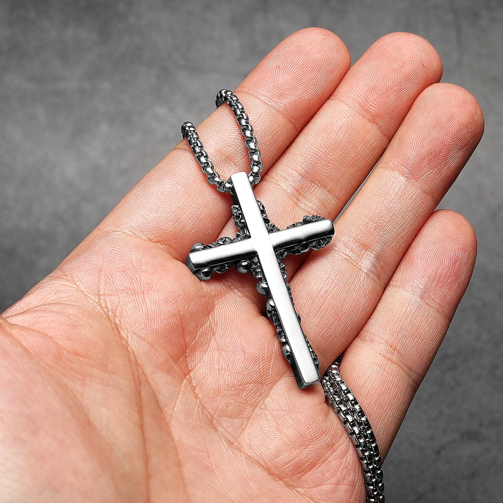 Skull Cross Men Necklaces Stainless Steel Pendant Chain Women Fashion Jewelry Punk Unique New In Accessories Gifts