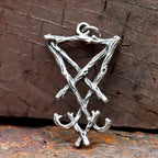 new Classic Lucifer Pendant necklace For Man Stainless Steel Good Detail Fashion religion Jewelry for gift free shipping