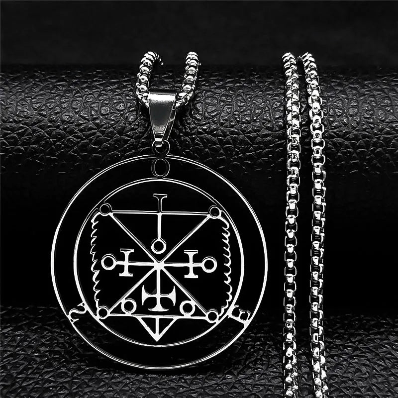 Astaroth Sigil Pendant Necklace — Stainless Steel