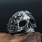 Skull Ring — 316L Stainless Steel Punk Biker