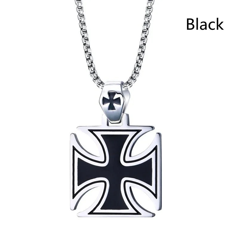 Vintage Christian Ice Crystal Jesus Head Pendant Necklace for Men and Women Cross Catholic Amulet Jewelry