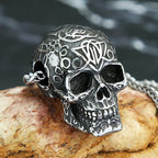 Gothic Skull Stainless Steel Pendant Necklace