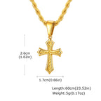 Cross Stainless Steel Pendant Necklace