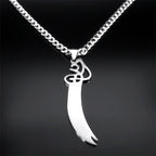 Sword Steel Pendant Islamic Arabic Imam Ali Knife