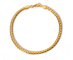 18K Gold Link Chain Bracelet Stainless Steel 4MM