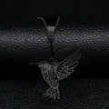Hummingbird Pendant Necklace — Stainless Steel