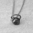 Dumbbell Stainless Steel Pendant Necklace