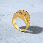 Eagle Signet Ring — Gold Stainless Steel
