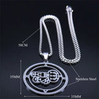 Gothic Pendant Silver Necklace — Stainless Steel