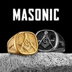 Masonic Ring — Stainless Steel