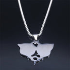 Egyptian Double-Headed Elephant Pendant Necklace